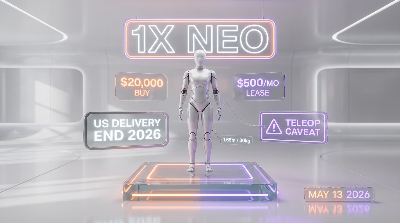1X NEO — First Consumer Humanoid With a Price and a Date (and a Catch)