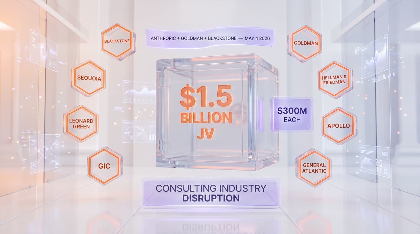 Anthropic + Goldman + Blackstone Launch $1.5B AI Services JV: Consulting Just Got Killed