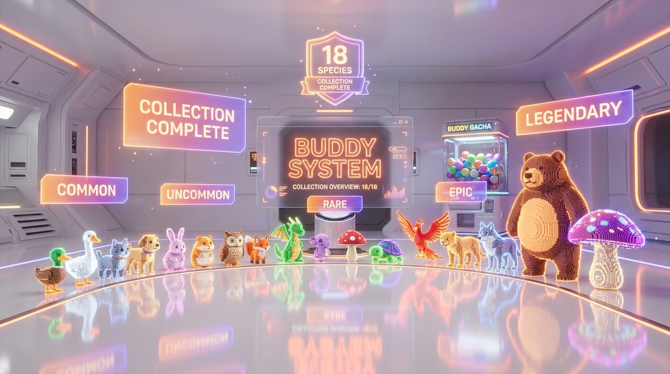 Claude Code Has a Hidden Tamagotchi: 18 Species, RPG Stats, and Shiny Variants