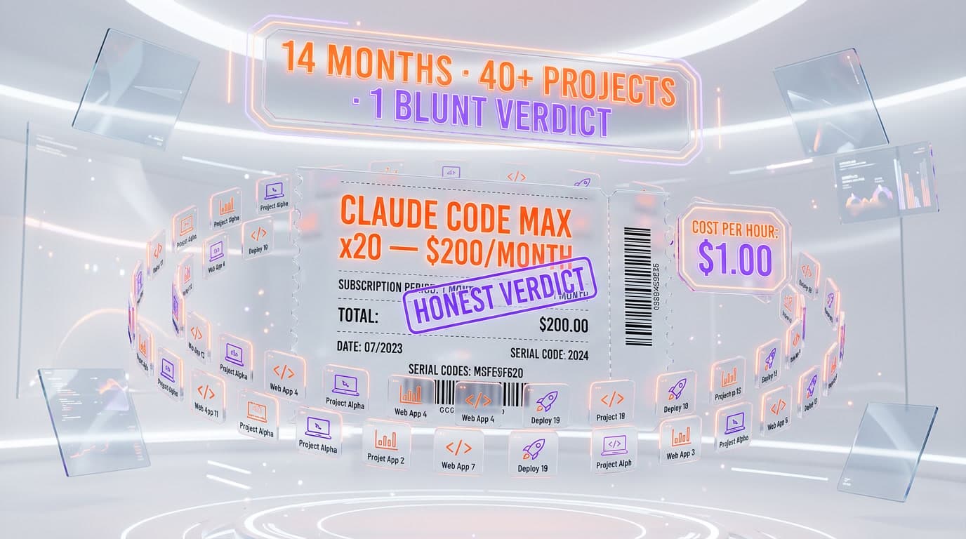 Claude Code Max x20: Is $200/Month Worth It? Our Honest 14-Month Verdict (2026)