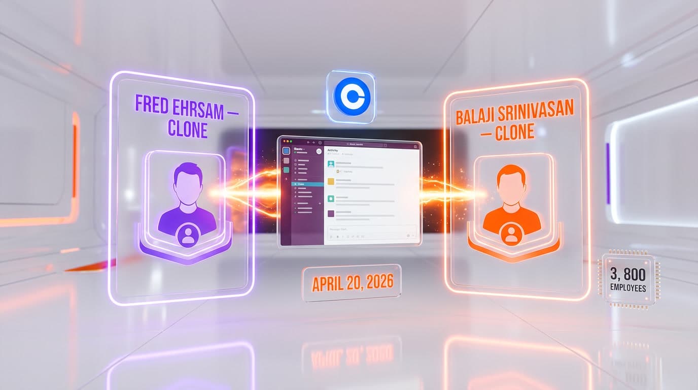 Coinbase Just Cloned Its Legendary Execs: Fred Ehrsam and Balaji Srinivasan Are Now AI Agents on Slack