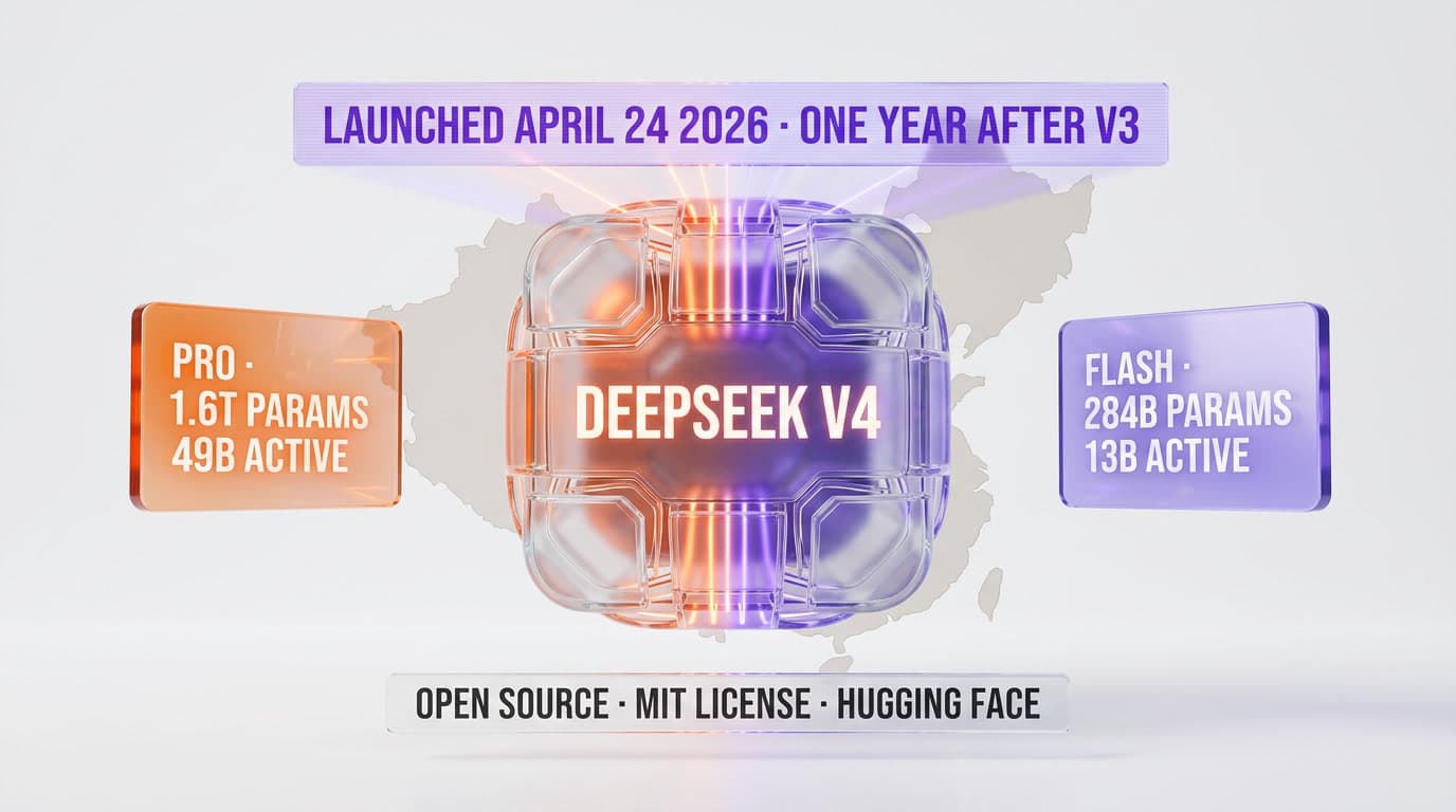 DeepSeek V4 Launched April 24 2026: Flash + Pro, Hybrid Attention, 1M Context