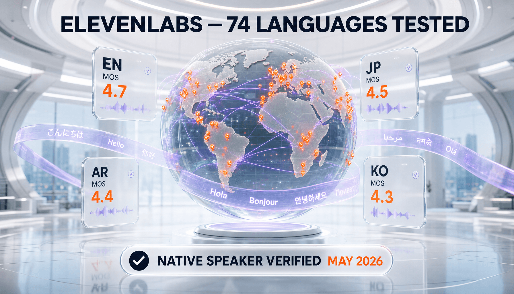 ElevenLabs Multilingual: 74 Languages Tested with Native Speakers (2026 Quality Matrix)