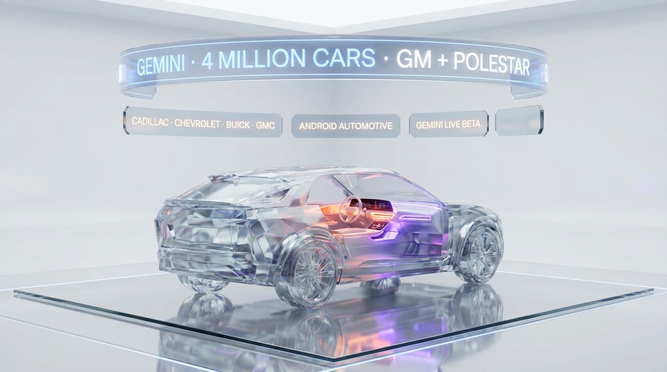 Gemini Goes on the Road: Google Just Booked 4M+ Cars as Its Distribution Moat