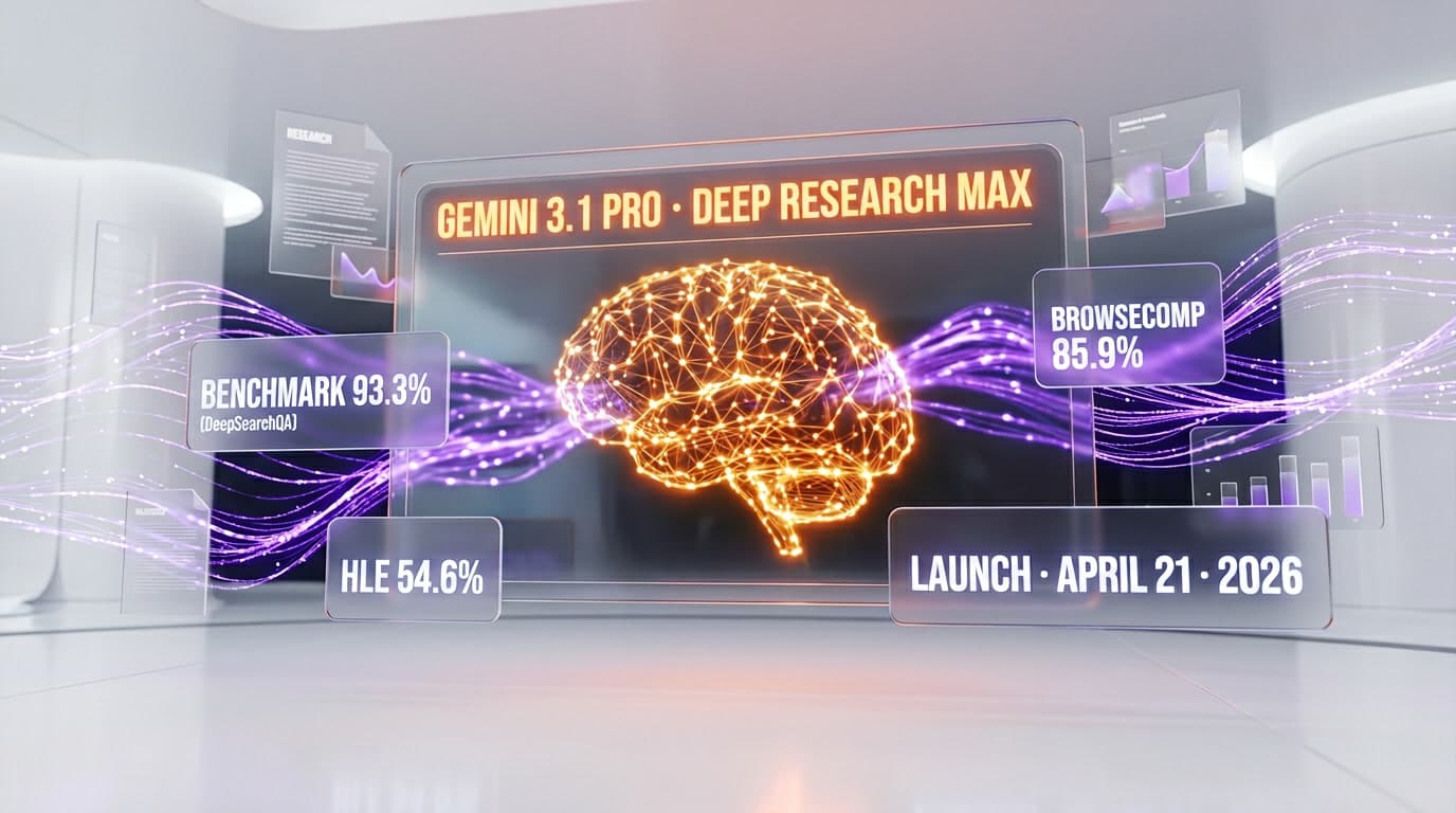 Google Launches Deep Research Max on Gemini 3.1 Pro: 93.3% on DeepSearchQA, MCP Support, and the Autonomous Research Agent War Has a New Leader