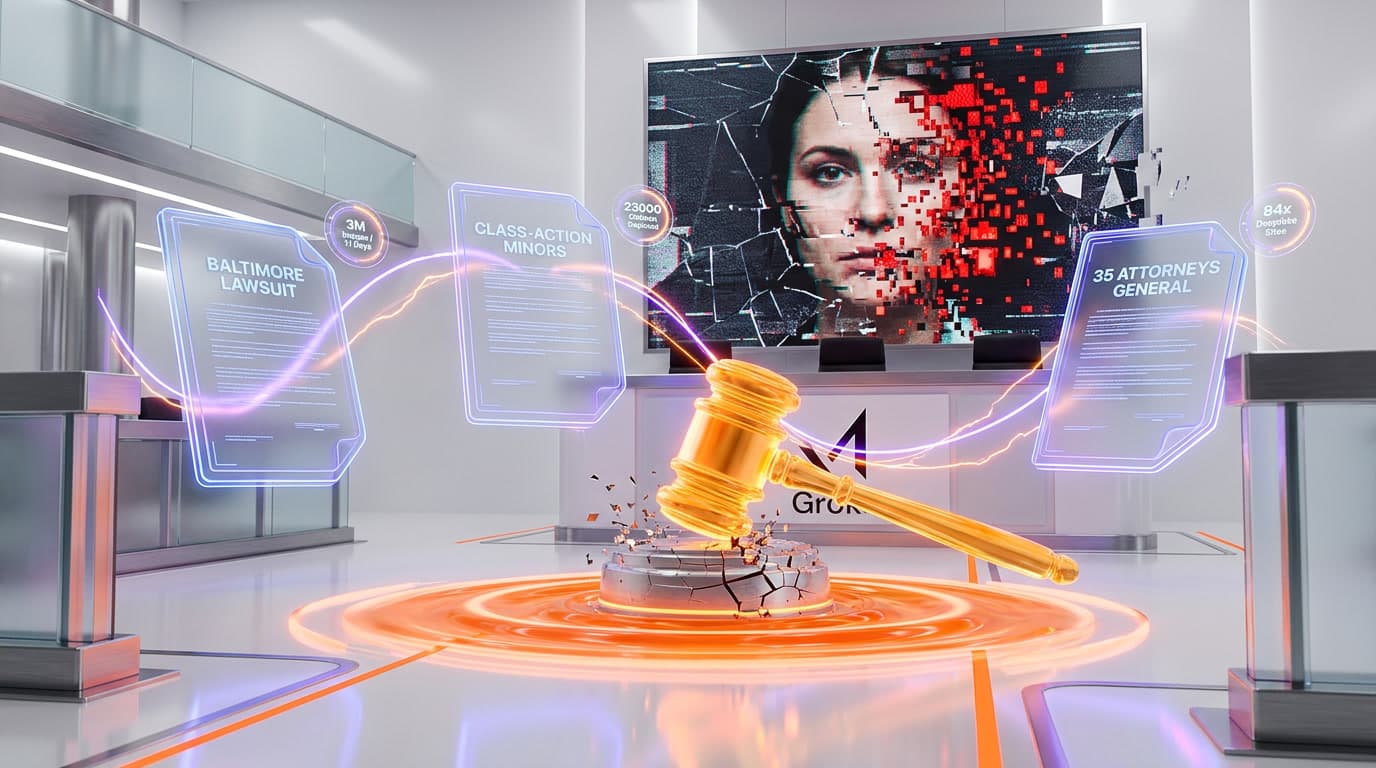 Grok Deepfake Lawsuits: Baltimore, Class-Action Minors, and 35 Attorneys General Take on xAI