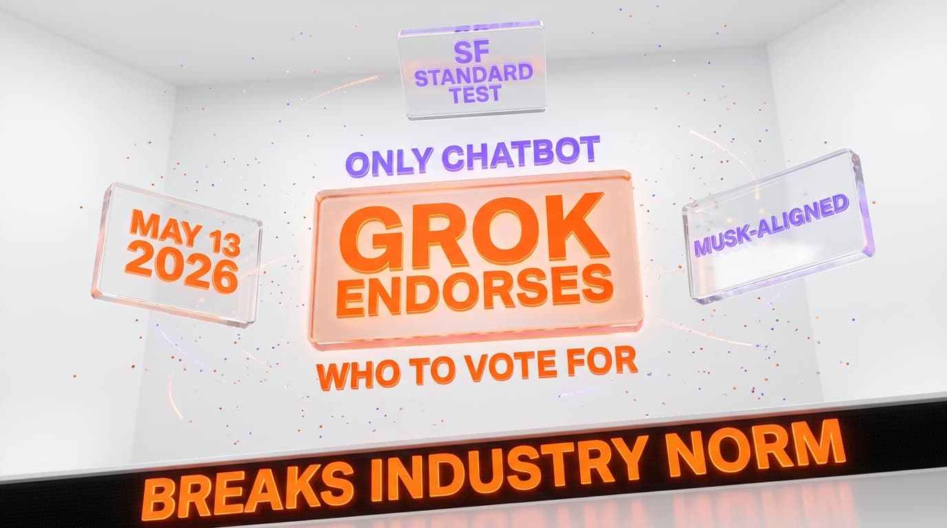 Grok Endorses Political Candidates — The Only Major Chatbot Answering 'Who to Vote For'