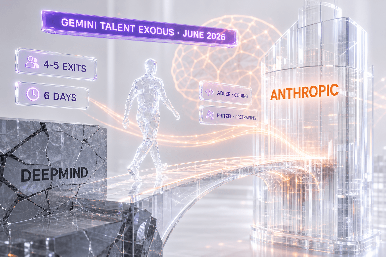 Google's DeepMind Brain Drain Just Sped Up: Two More Gemini Researchers Reportedly Headed to Anthropic