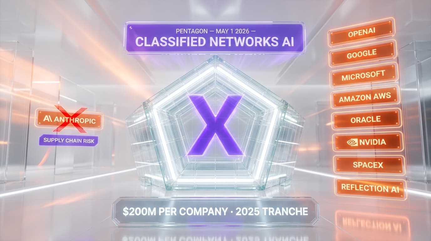 Pentagon Locks Anthropic Out of $200M AI Deal: 8 Companies In, Hegseth Calls Dario 'Ideological Lunatic'