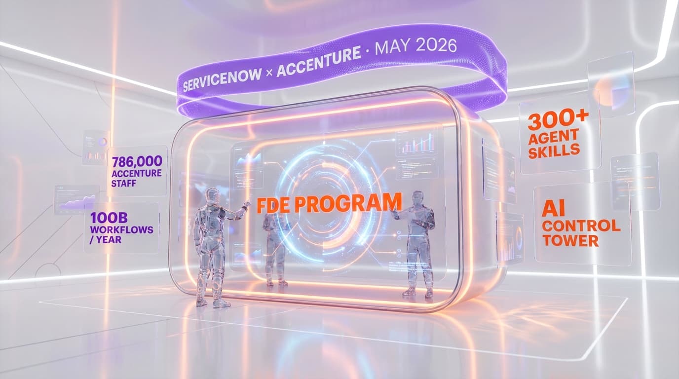 ServiceNow + Accenture Launch FDE Pods: 300 Pre-Built AI Agent Skills for Enterprise