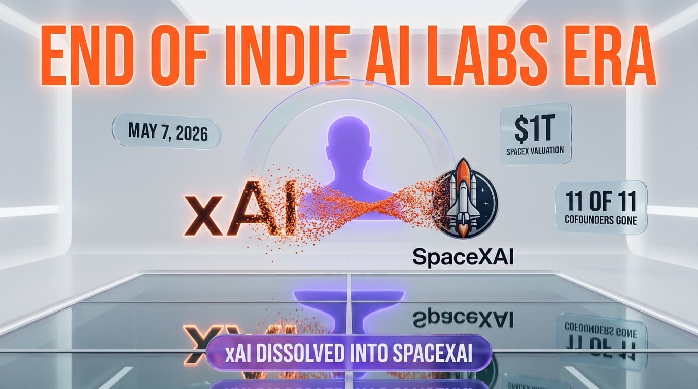 xAI Dissolved: Elon Musk Folds Grok Into SpaceXAI as Last Indie AI Lab Era Ends