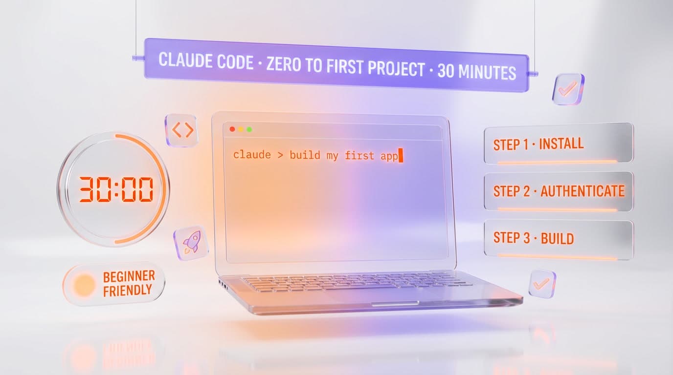 Claude Code for Beginners: From Zero to Your First Project in 30 Minutes (2026)